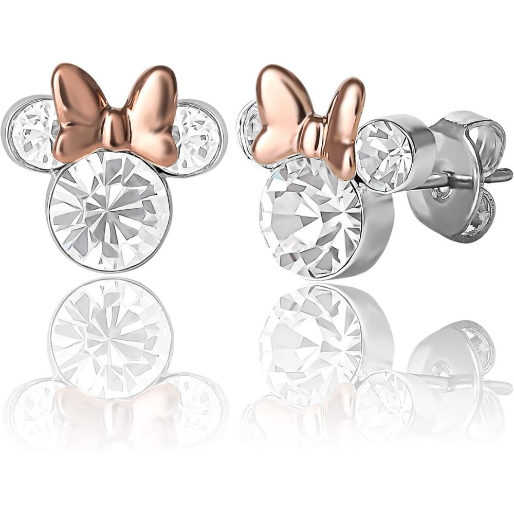 Petite Minnie Mouse Birthstone Stud Earrings - Stylish & Unique Women's Jewelry